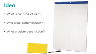 Idea
• What is our product idea?
• Who is our customer/user?
• What problem does it solve?
©AdaptiveX
 