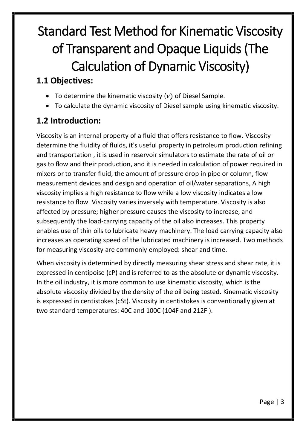 viscosity testing methods viscosity testing methods