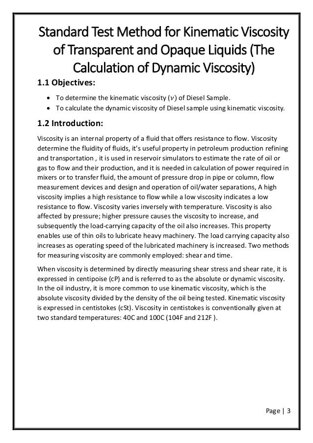 Standard Test Method for Kinematic Viscosity of Standard Test Method for Kinematic Viscosity of