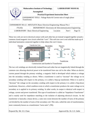 Experiment no. 12 | PDF