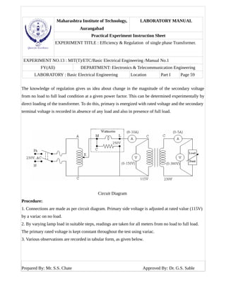 Experiment no. 13 | PDF