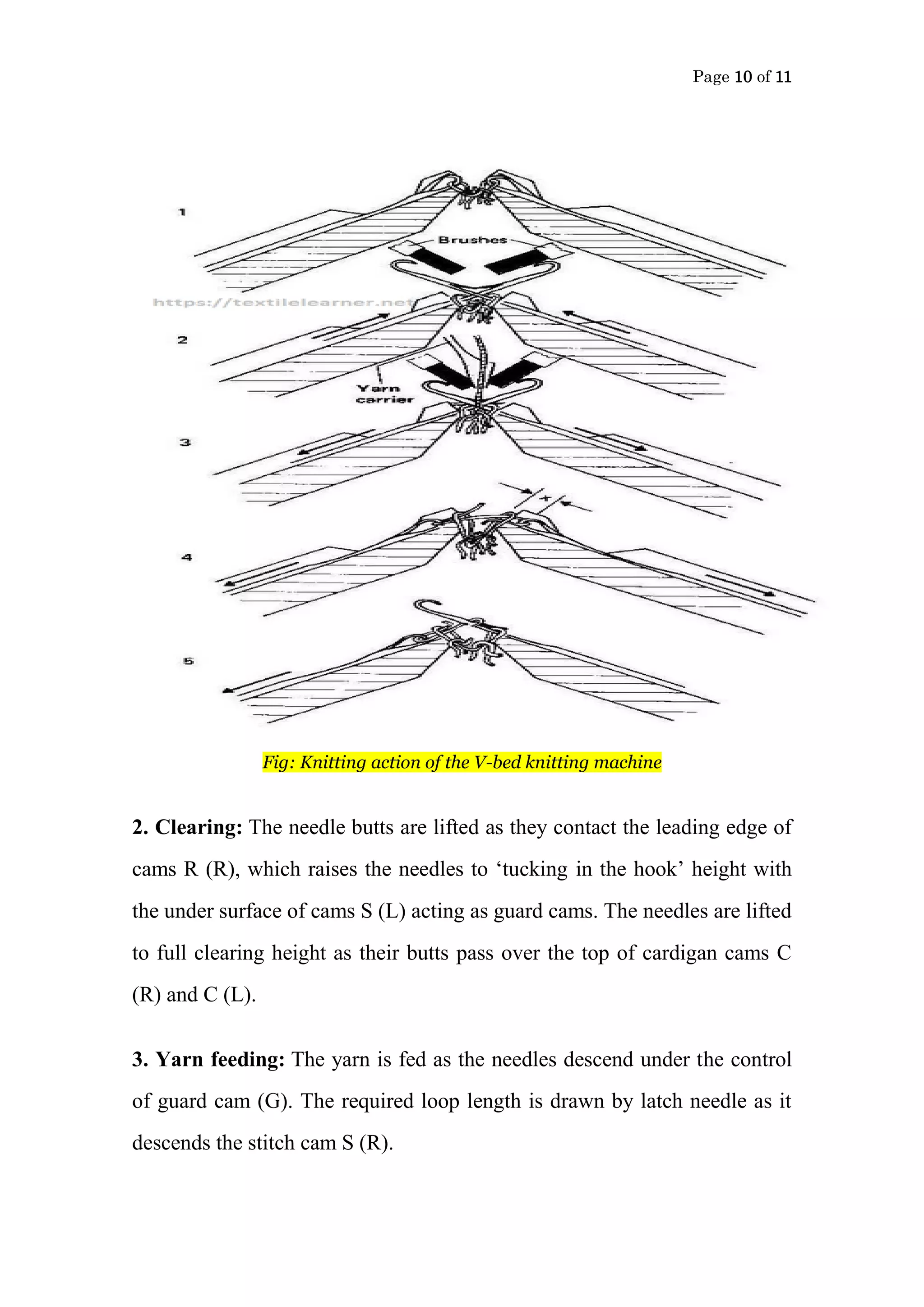 Study on Flat Bed Knitting Machine | PDF