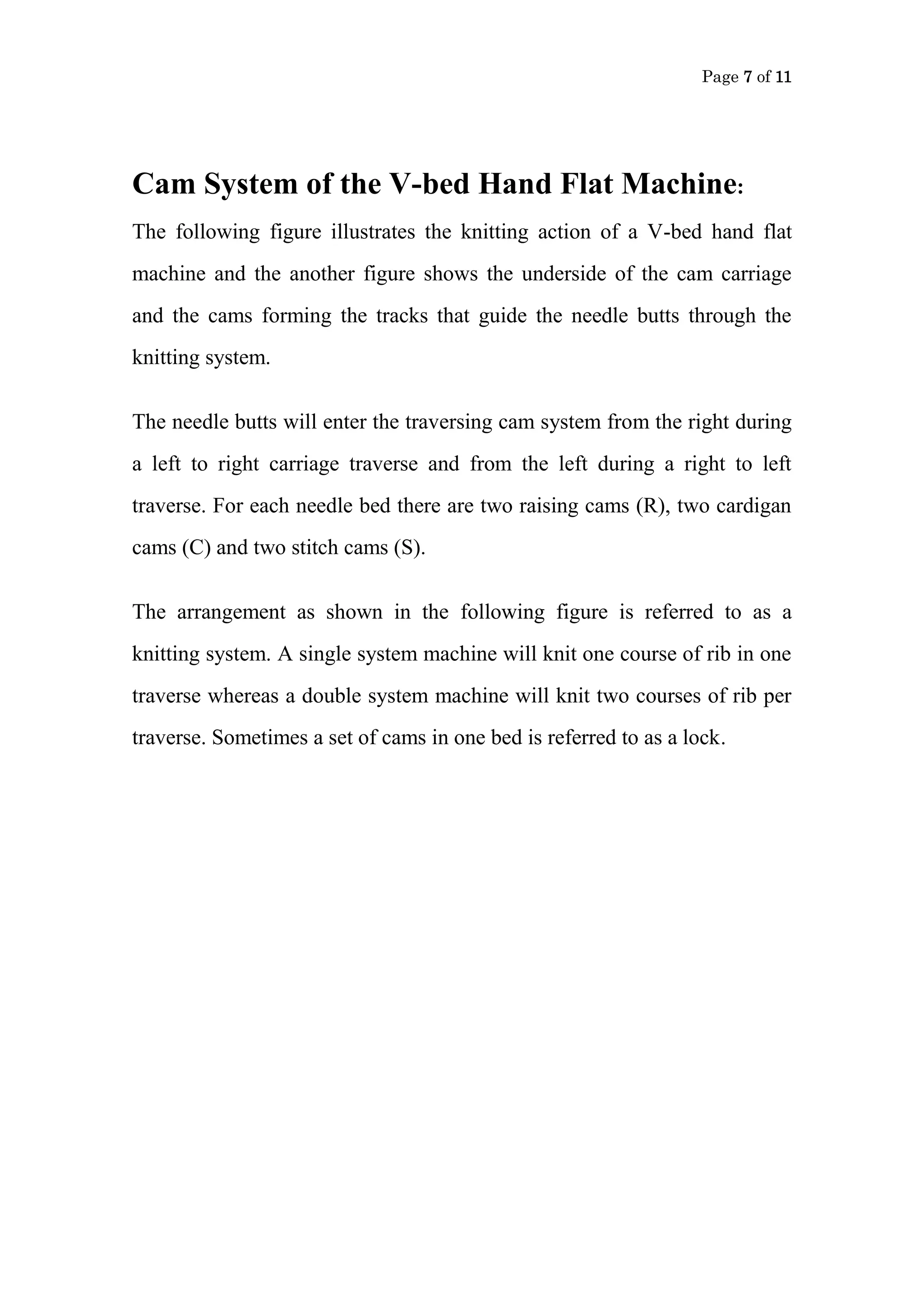 Study on Flat Bed Knitting Machine | PDF