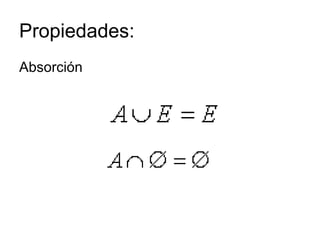 Propiedades: Absorción 