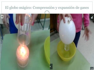 El globo mágico: Comprensión y expansión de gases
 