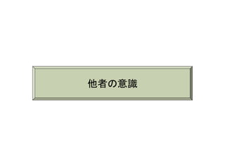 他者の意識
 