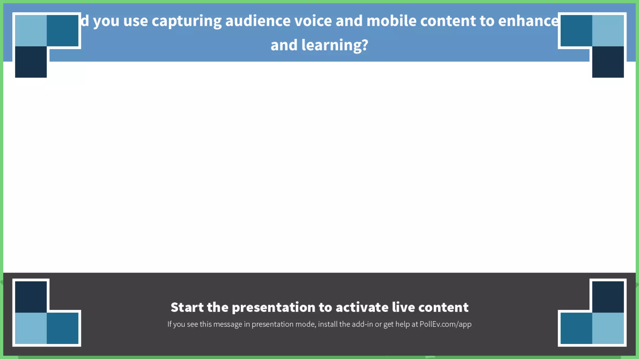 Experiments In Audience Capture
