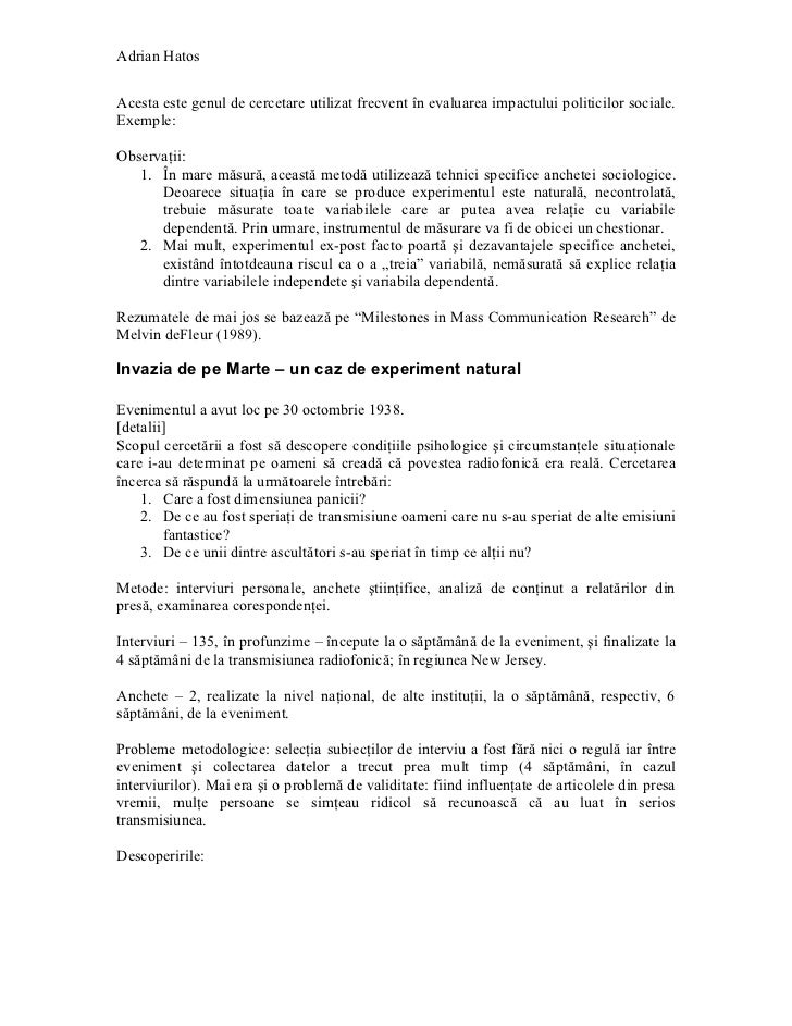 exemple de ipoteze sociologice