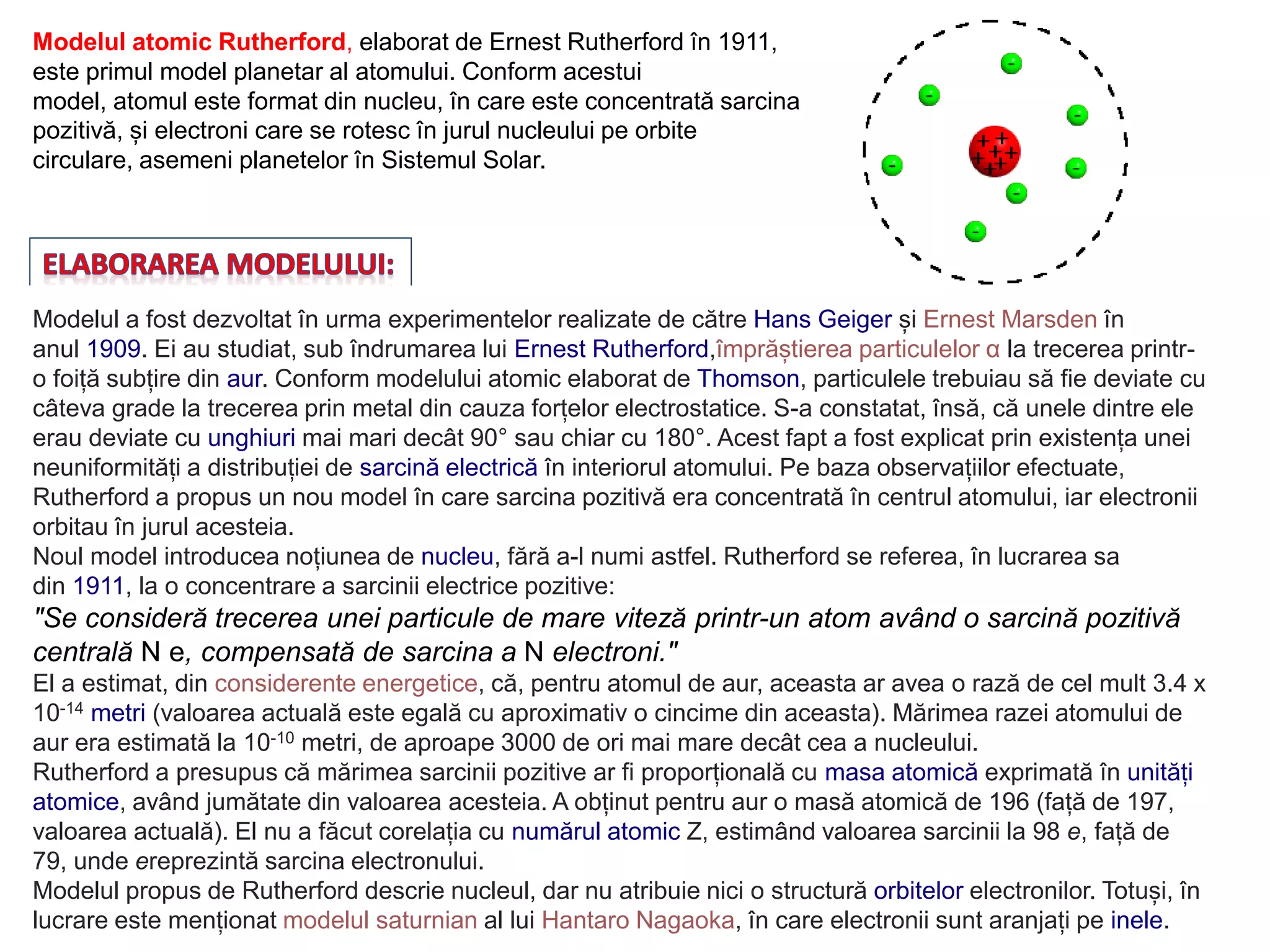 Experimentul rutherford | PPTX