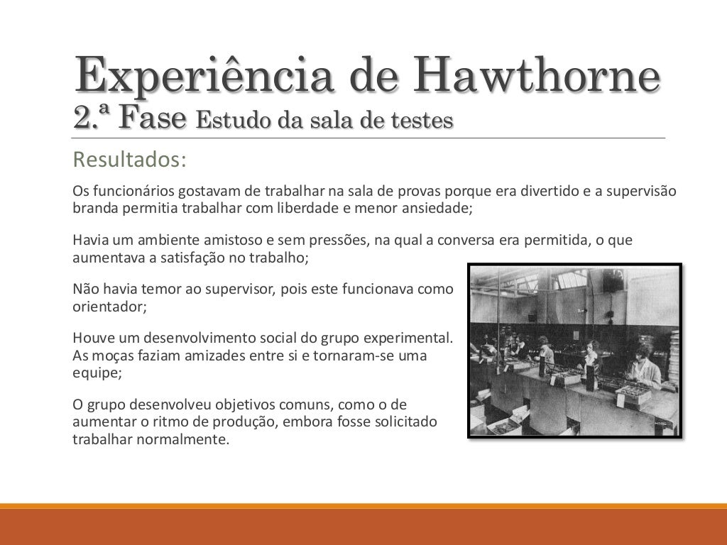 Experiência de hawthorne