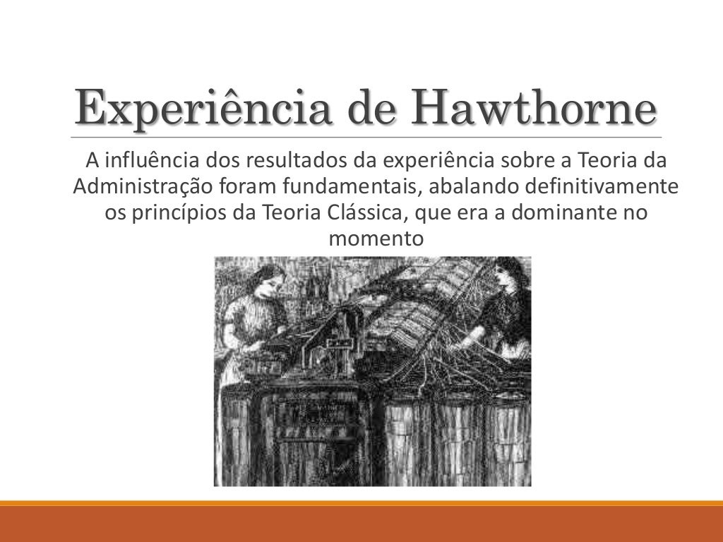 Experiência de hawthorne
