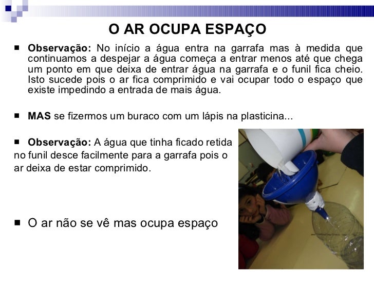 Experimento Que Comprova Que O Ar Existe