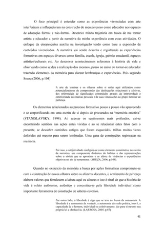Monografia Jose Benedito pedagogia 2010