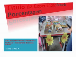 Área doconhecimento: Matemática
Professor : Alexsandro de Souza
Nunes

Turma 6º Ano A
 