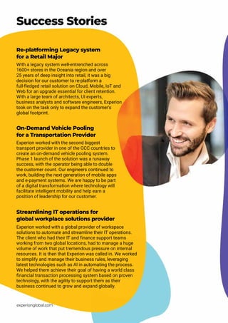Experion brochure corporate profile - future proofing digitally | PDF