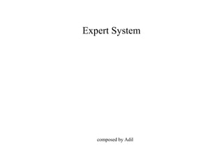 Expert System
composed by Adil
 
