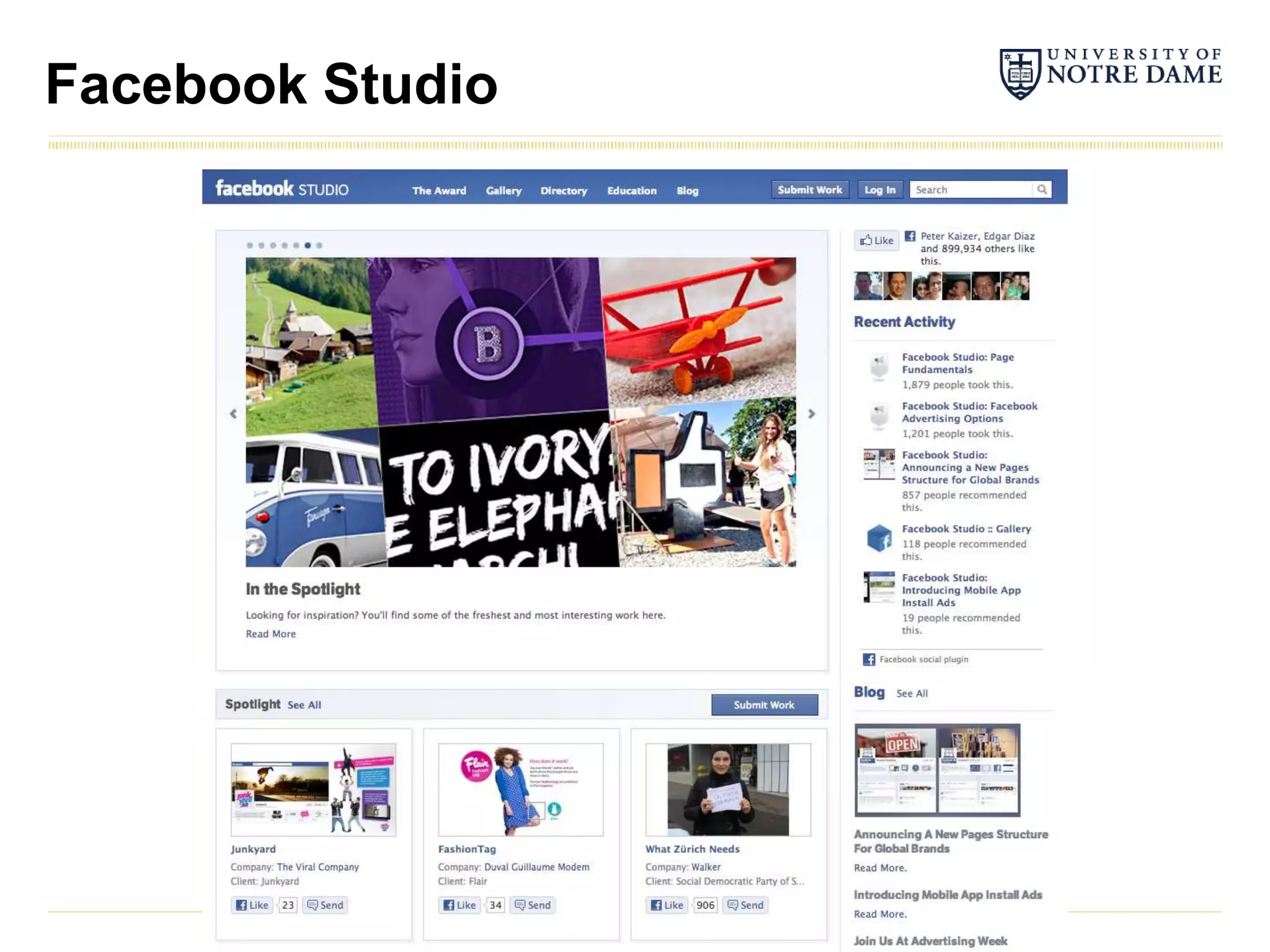Facebook Studio
 
