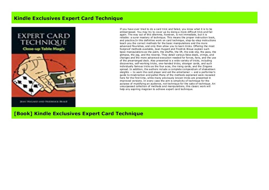 expert card technique pdf expert card technique pdf