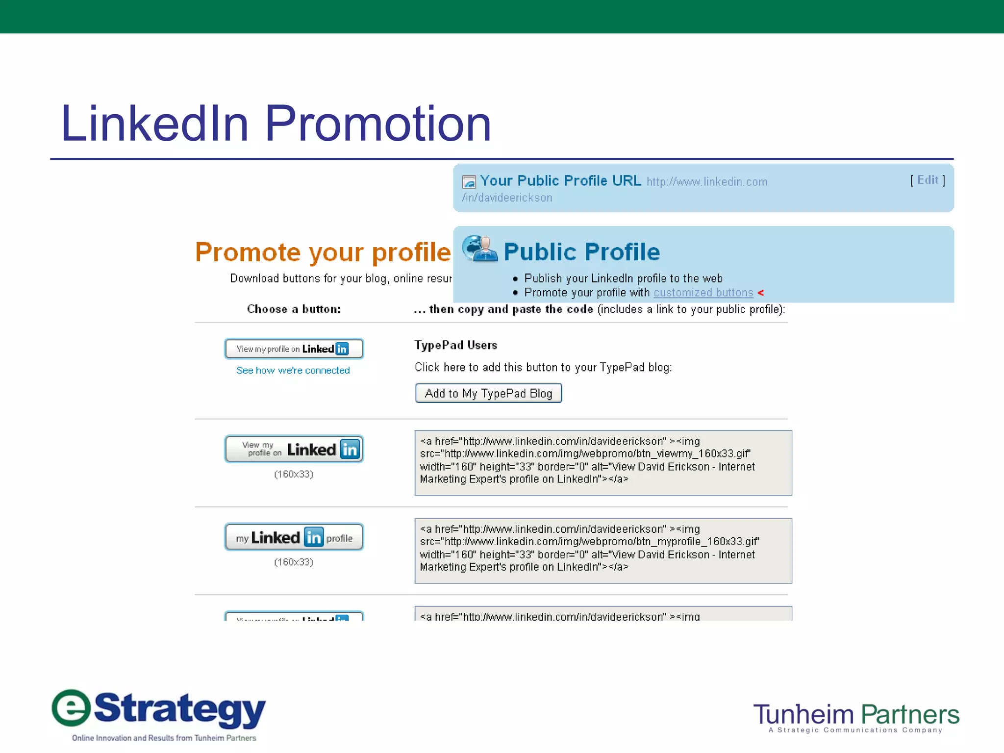 LinkedIn Promotion 