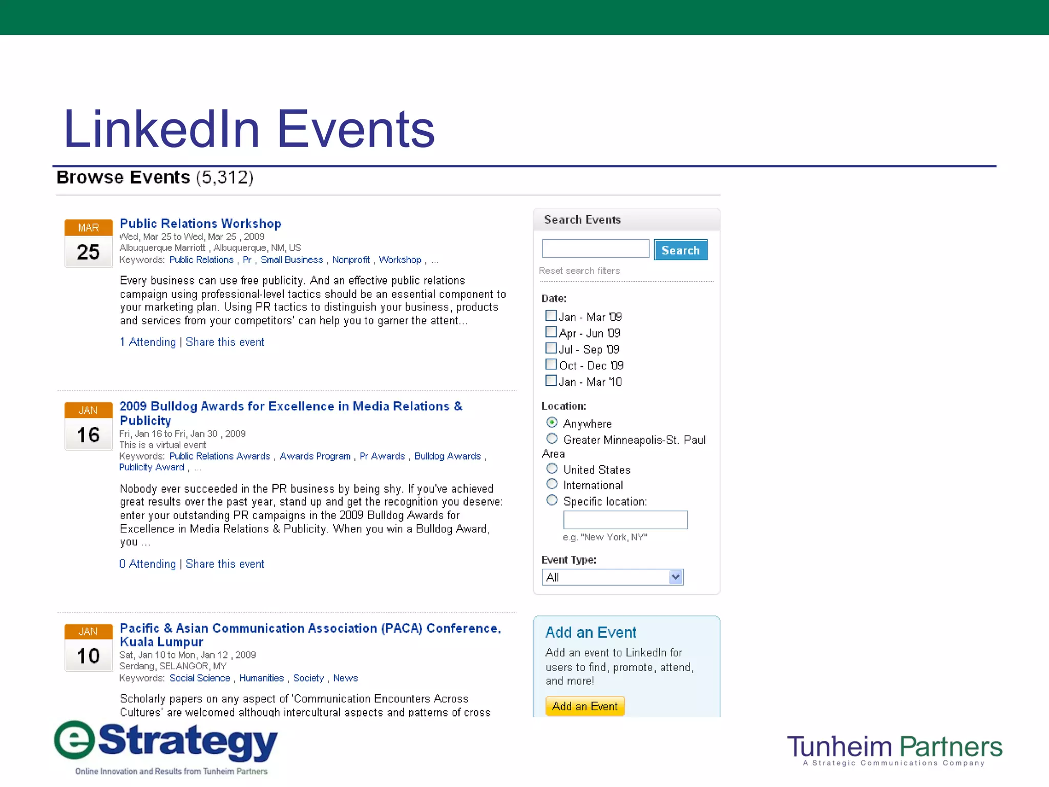 LinkedIn Events 