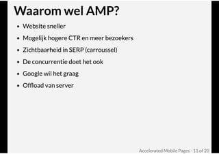 Google AMP @ Joomla! Performance Expert Sessie