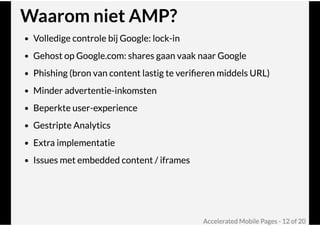 Google AMP @ Joomla! Performance Expert Sessie