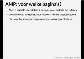 Google AMP @ Joomla! Performance Expert Sessie