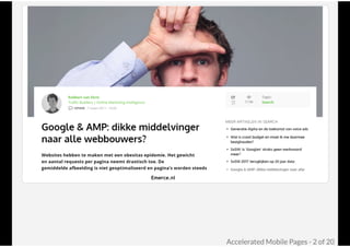 Google AMP @ Joomla! Performance Expert Sessie