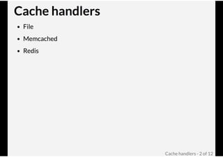 Cache handlers @ Joomla! Performance Expert Sessie