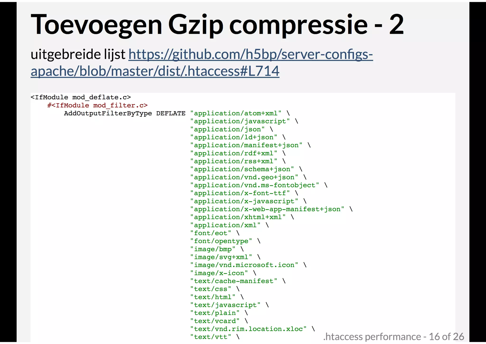 .htaccess performance @ Joomla! Performance Expert Sessie