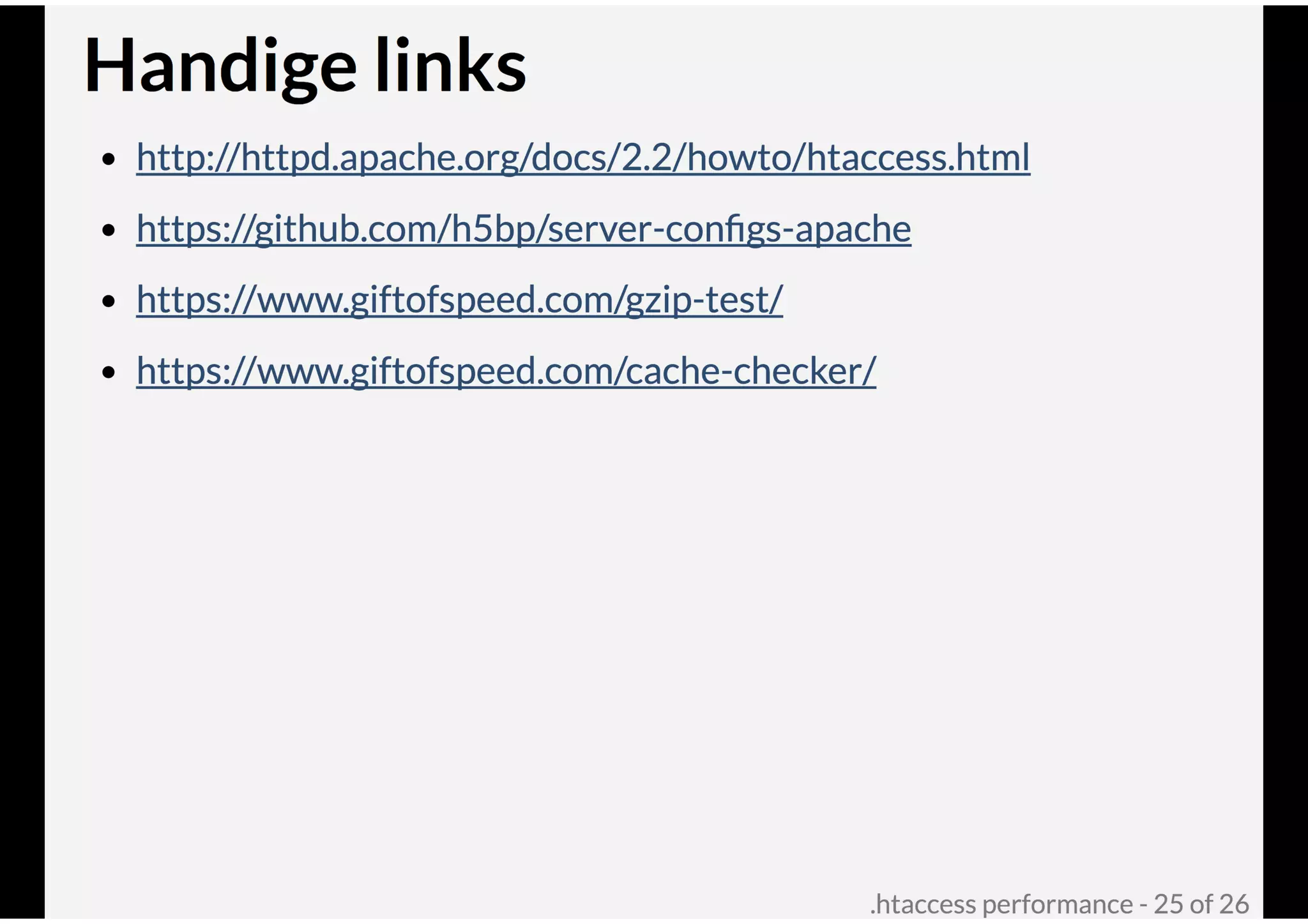 .htaccess performance @ Joomla! Performance Expert Sessie