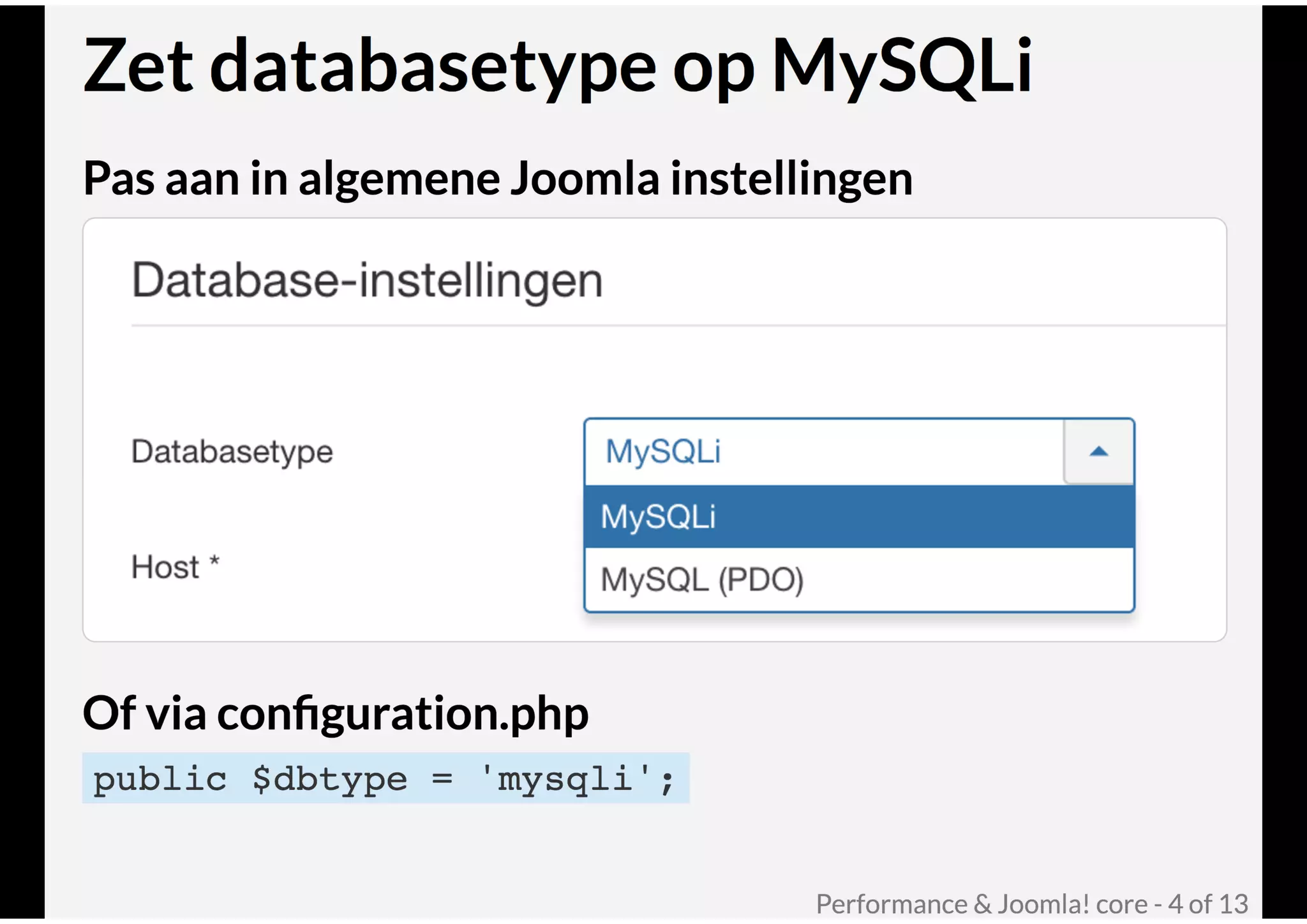 Performance & Joomla! core @ Joomla! Performance Expert Sessie