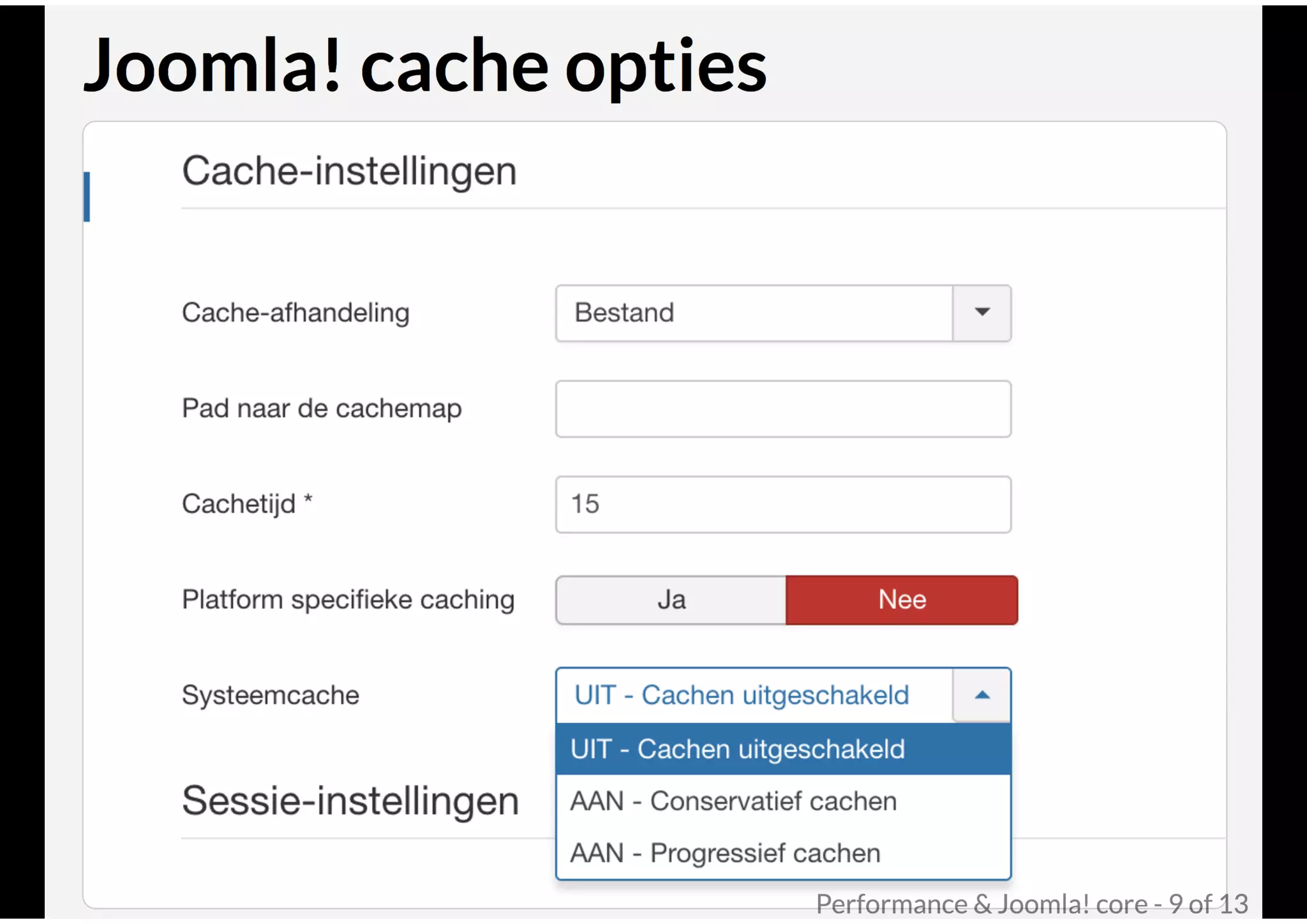 Performance & Joomla! core @ Joomla! Performance Expert Sessie