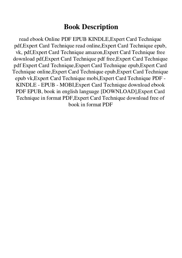 expert card technique pdf expert card technique pdf