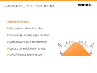 5. ADVERTISER OPPORTUNITIES



 Additional services

   Conversion rate optimization

   Banners & Landing page creation

...