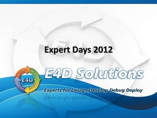 Expert Days 2012
 