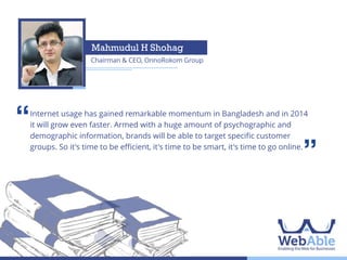M K Aaref
CEO, Center for Public Service and the Arts at EMK Center

‘‘

Lack of connectivity is no longer an excuse. Emergence of digital media has created
a huge opportunity for entrepreneurship. Put your business ideas into action and
start earning instead of waiting for a 'chakri'.

’’

 