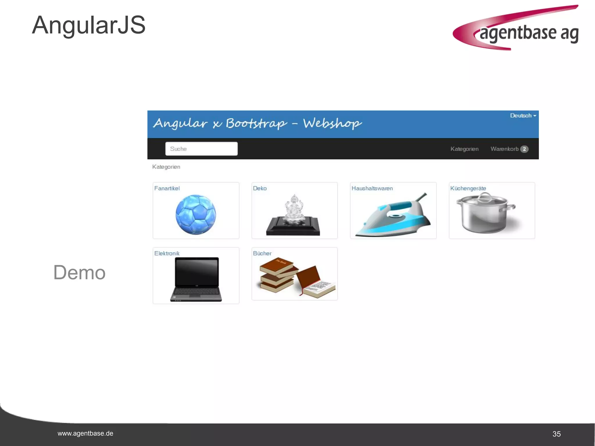 www.agentbase.de 35
Demo
AngularJS
 