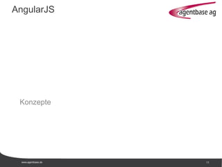 www.agentbase.de 11
Konzepte
AngularJS
 