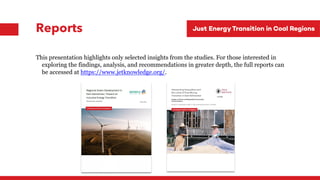To learn more please visit our website: jetknowledge.org
Reports
This presentation highlights only selected insights from the studies. For those interested in
exploring the findings, analysis, and recommendations in greater depth, the full reports can
be accessed at https://www.jetknowledge.org/.
 