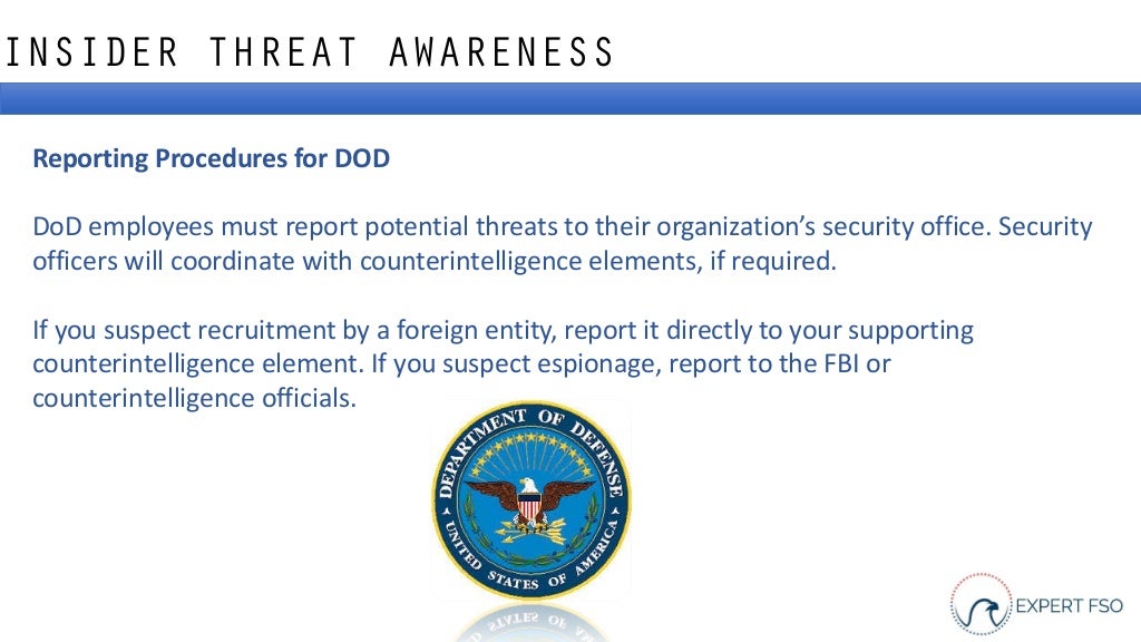 Expert FSO Insider Threat Awareness