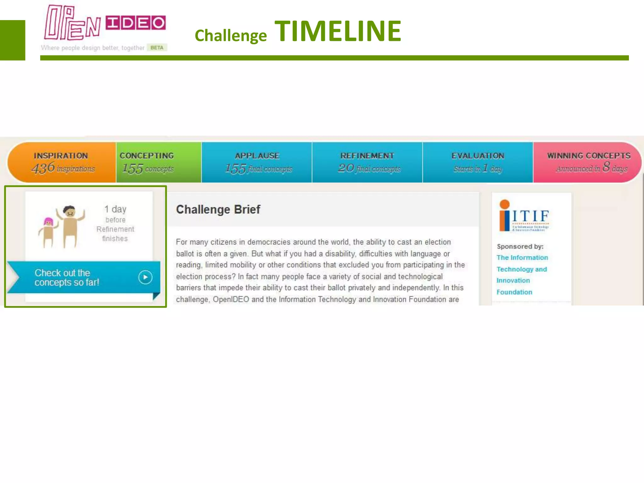 Challenge   TIMELINE
 