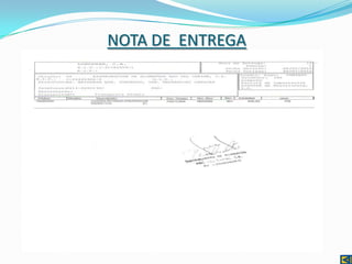 NOTA DE ENTREGA
 