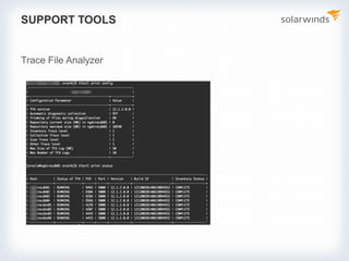 SUPPORT TOOLS
Trace File Analyzer
 