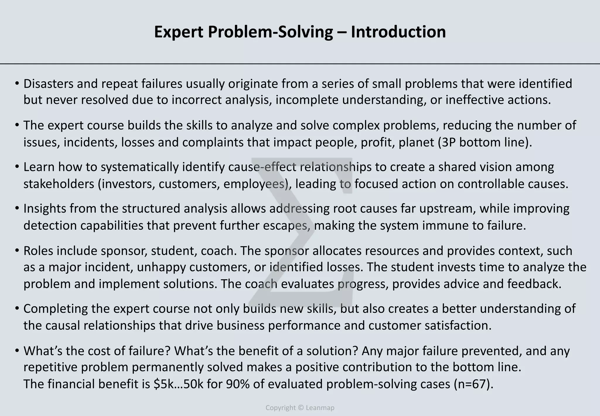 Expert Problem Solving: Using Logic Trees for Root Cause Analysis | PPT