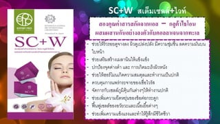 สองคุณค่ำสำรสกัดำำกแอล – กลูต้ำไธโอน
ผสมผสำนกันอย่ำงลงตัวกับคอลลำเำนำำกทะเล
- ช่วยให้ริ้วรอยดูจางลง ผิวดูเปล่งปลั่ง มีความชุ่มชื่น ลดความมันบน
ใบหน้า
- ช่วยเสริมสร้างเมลานินให้แข็งแข็ง
- ปกป้องจุดด่างดา และ การเกิดมะเร็งผิวหนัง
- ช่วยให้ฮอร์โมนเกิดความสมดุลและทางานเป็นปกติ
- ควบคุมการแพร่กระจายของเชื่อไวรัส
- จัดการกับเซลล์ภูมิคุ้นกันต่างๆให้ทางานปกติ
- ช่วยเพิ่มความยืดหยุ่นของข้อต่อกระดูก
- ฟื้นฟูเซลล์ของอวัยวะและเนื้อเยื้อต่างๆ
- ช่วยเพิ่มความแข็งแรงและทาให้รู้สึกมีชีวิตชีวา
SC+W สเต็มเซลล์+ไวท์
 