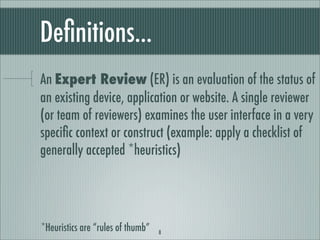 Conducting Expert Reviews Using the VIMM Model | PDF | Computer ...