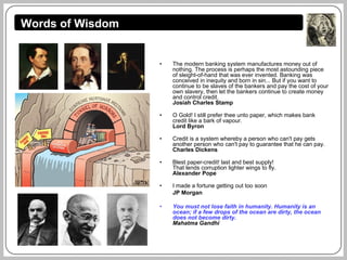 Experts On Credit Crisis