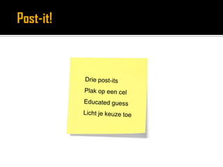 Dimensies van communicatiekwaliteitDOCRE(‘credo’)DUIDELIJKHEID: heldere profilering, onderscheidend, toegankelijkOMGEVINGSGERICHTHEID: intern en extern, netwerken, mediacontactenCONSISTENTIE: samenhangend, verbonden, past bij organisatiebeleidRESPONSIVITEIT: monitoring, feedback gebruikenvoorverbeteringEFFECTIVITEIT & EFFICIENCY: resultaatgericht, kostenbewust, onderzoek