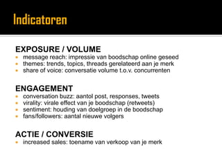Voorbeeld uitkomsten